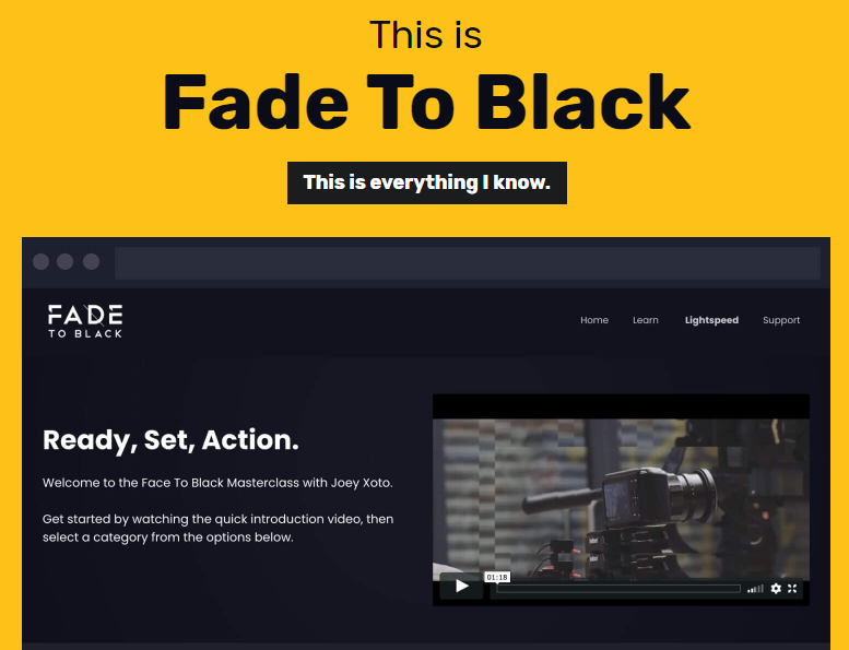 fade to black review