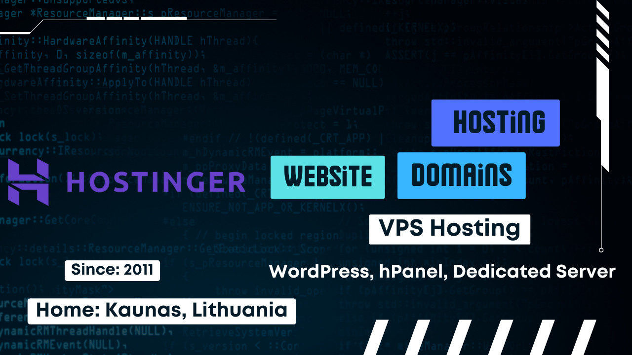 Hostinger: Domain and website hosting company