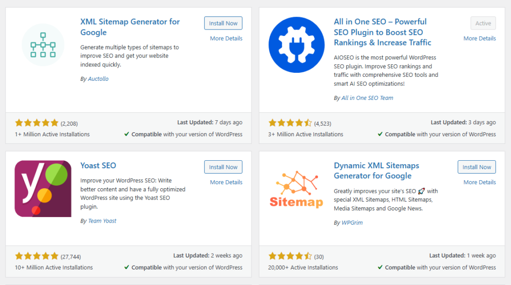 Sitemap Plugins for WordPress